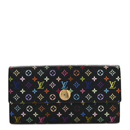 Louis Vuitton Monogram Multicolor Sarah Wallet Black Grenade 1 of 7