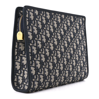 Christian Dior Oblique 30 Montaigne Pouch Blue 3 of 9