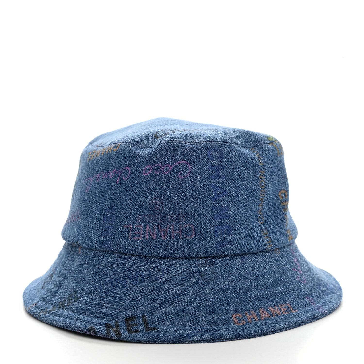 Chanel Denim Mood Cloche Bucket Hat M Blue 3 of 8
