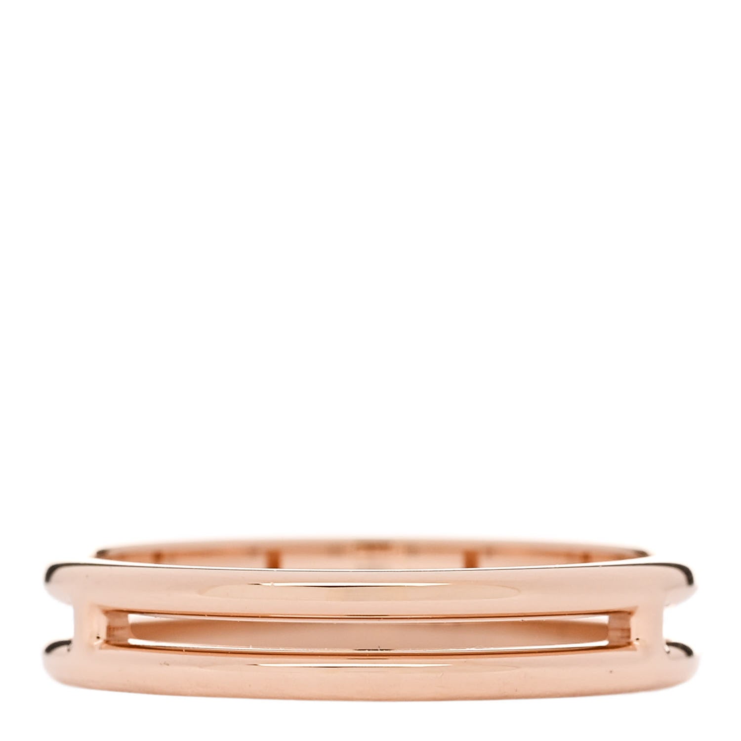Hermes 18K Rose Gold Ariane Wedding Band Ring 52 6 3 of 5