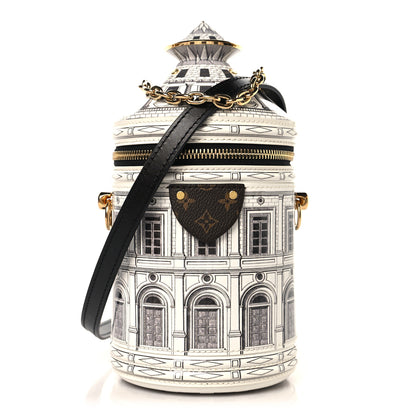 Louis Vuitton X FORNASETTI Calfskin Architettura Cannes Black White 1 of 10