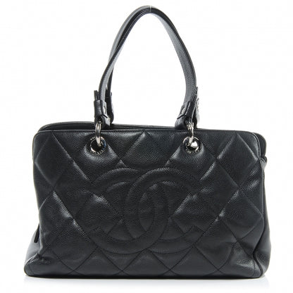 Chanel Soft Caviar Quilted CC Timeless Tote Black 1 of 7