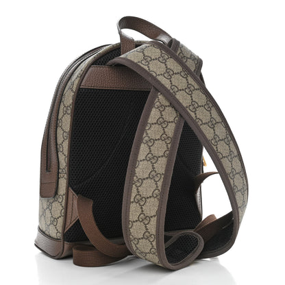 Gucci GG Supreme Monogram Calfskin Web Small Ophidia Day Backpack Beige Ebony New Acero 3 of 11