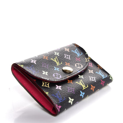 Louis Vuitton Monogram Multicolor Business Card Holder Black Grenade 4 of 8