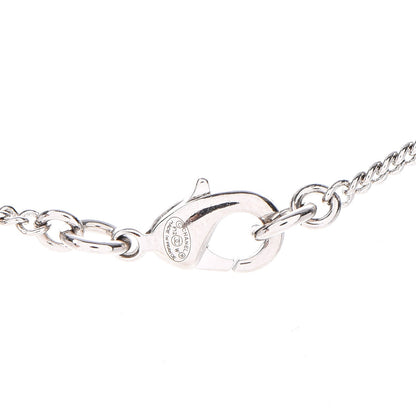 Chanel Crystal Timeless CC Necklace Silver 5 of 6