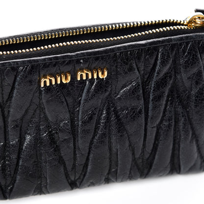 Miu Miu Nappa Matelasse Lux Pouch Black 10 of 11