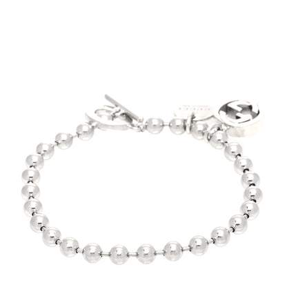 Gucci Sterling Silver Boule Bead Charm Toggle Bracelet 2 of 5