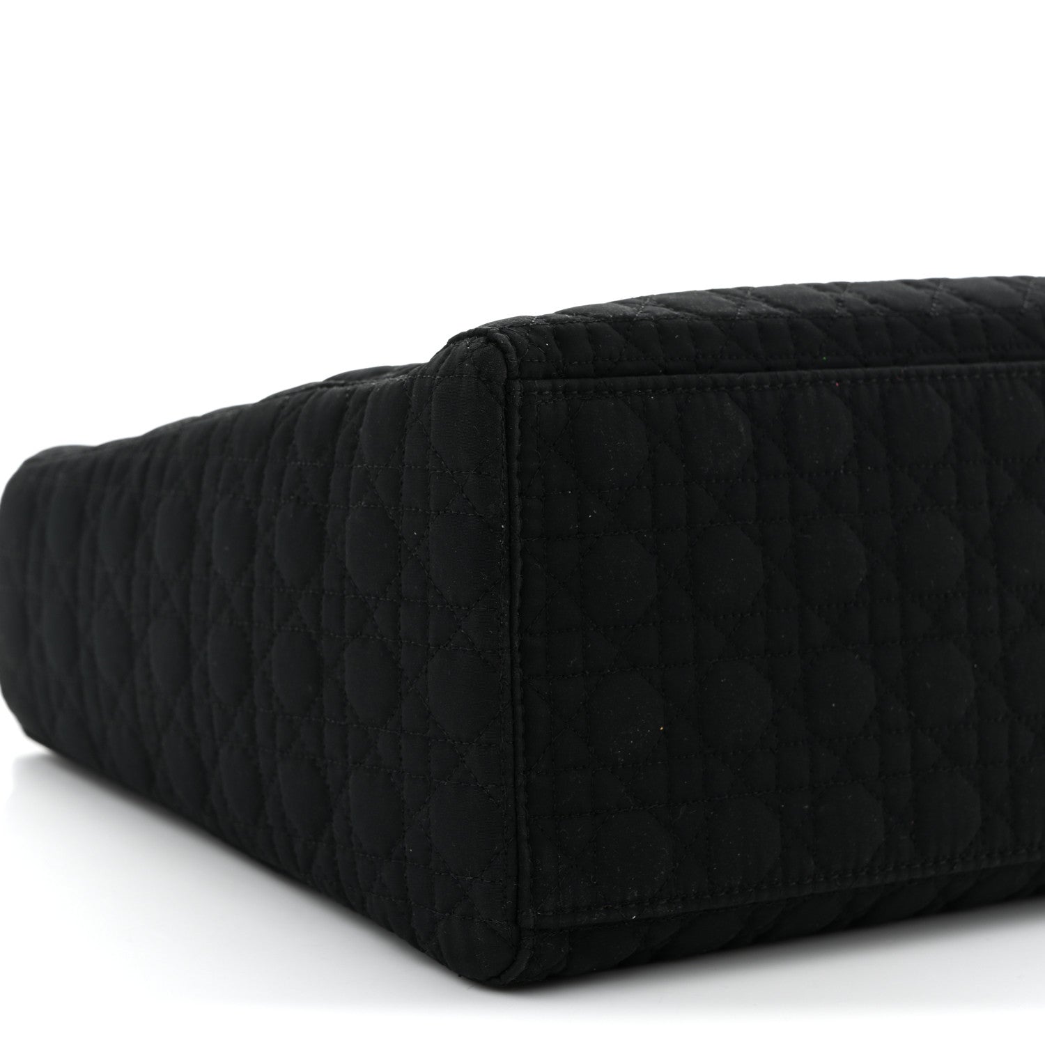 Christian Dior Nylon Cannage Large Lady Dior Black 9 of 10