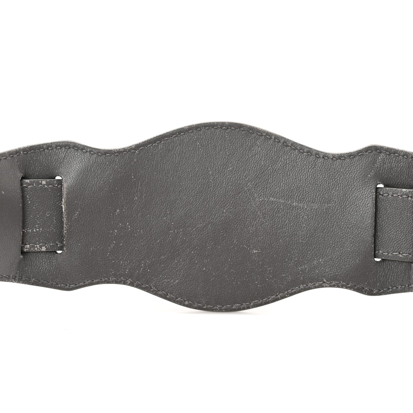 Chevre Silver Metallic Edge Hardware Mini City Gris Acier