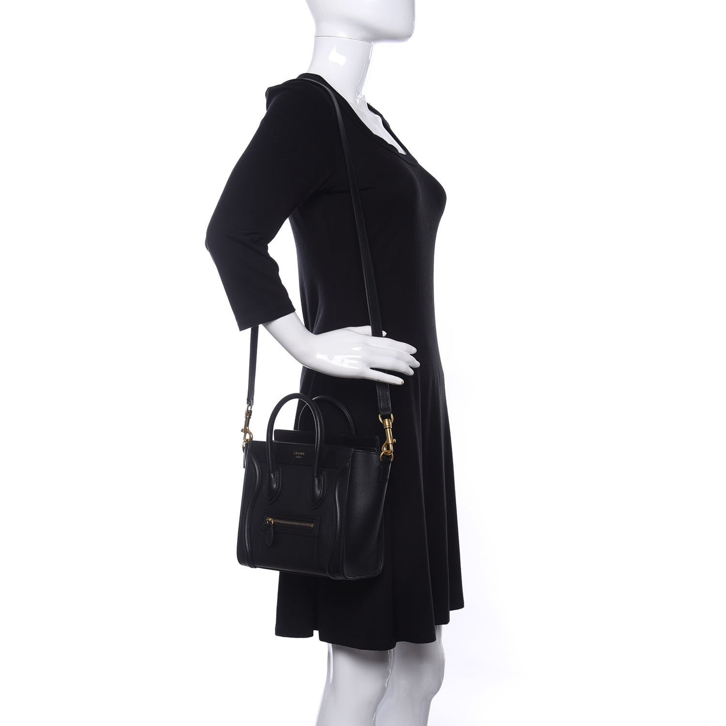 Smooth Calfskin Nano Luggage Black