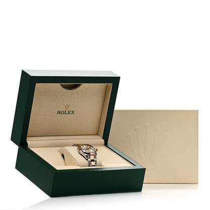 Rolex Stainless Steel 18K Yellow Gold Diamond 31mm Oyster Perpetual Datejust Watch Silver Roman 278243 5 of 5