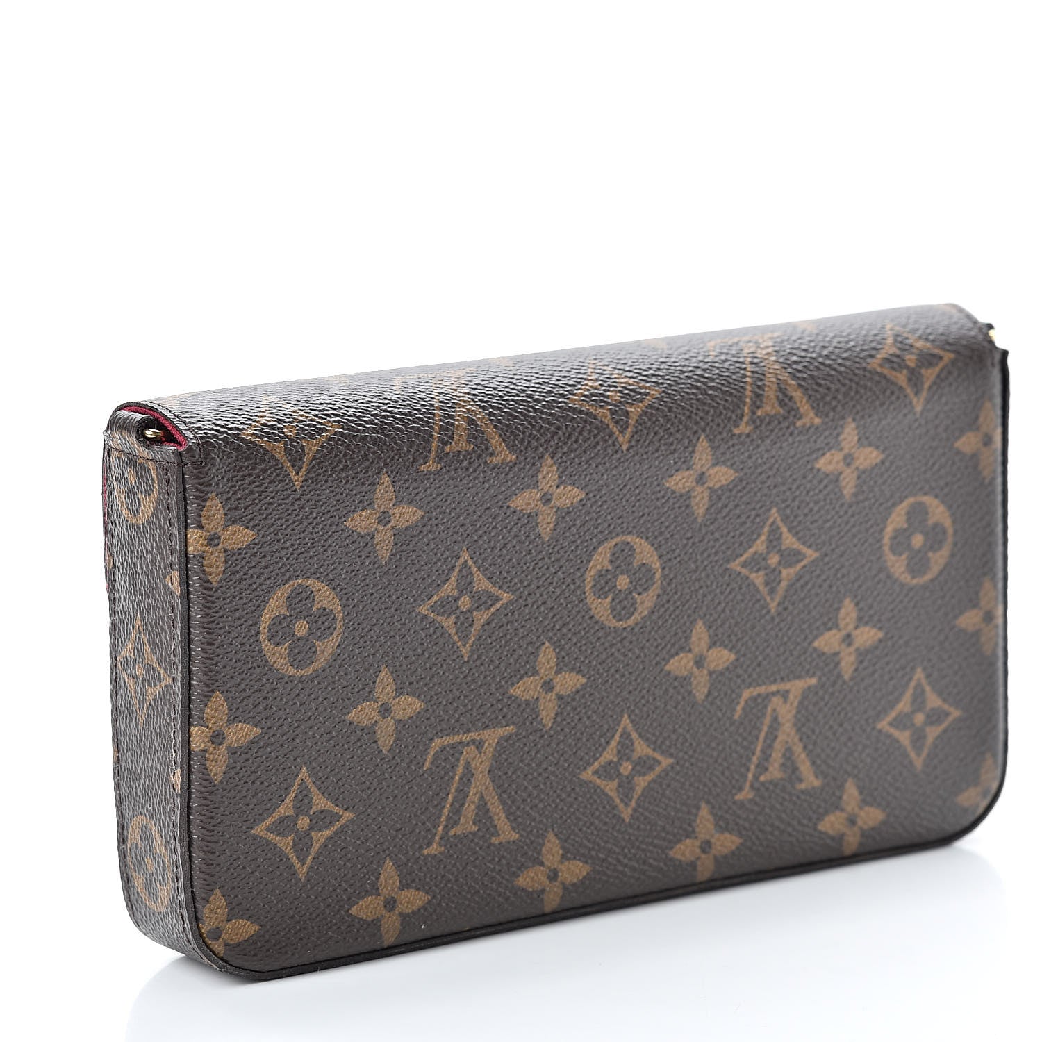 Louis Vuitton Monogram Pochette Felicie Chain Wallet Fuchsia 4 of 13