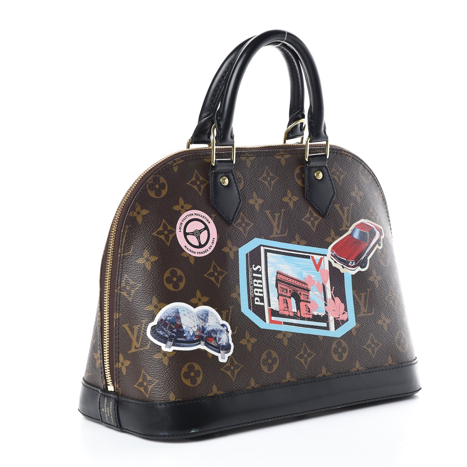 Louis Vuitton Monogram World Tour Alma PM 3 of 9