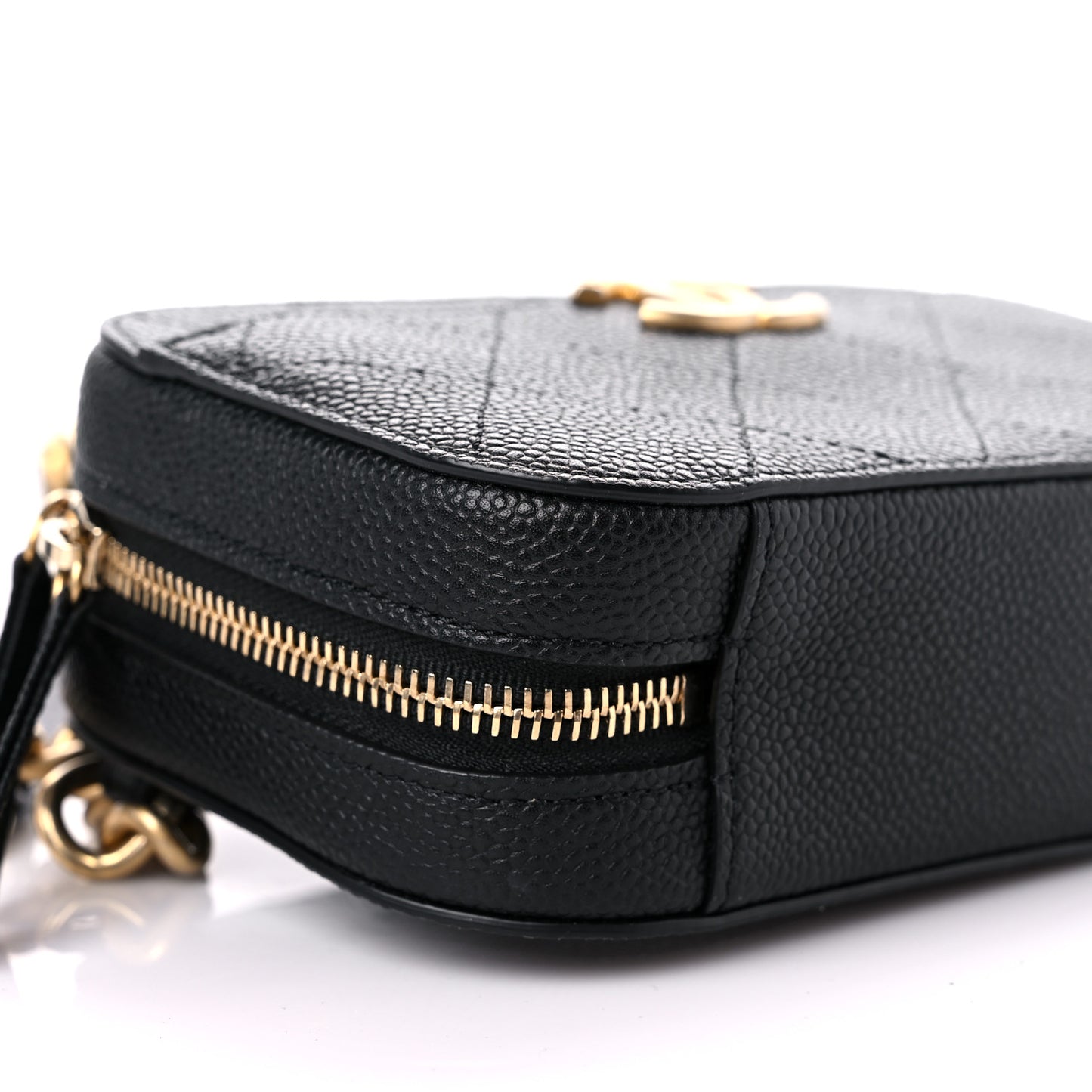 Caviar Quilted Waist Bag Black
