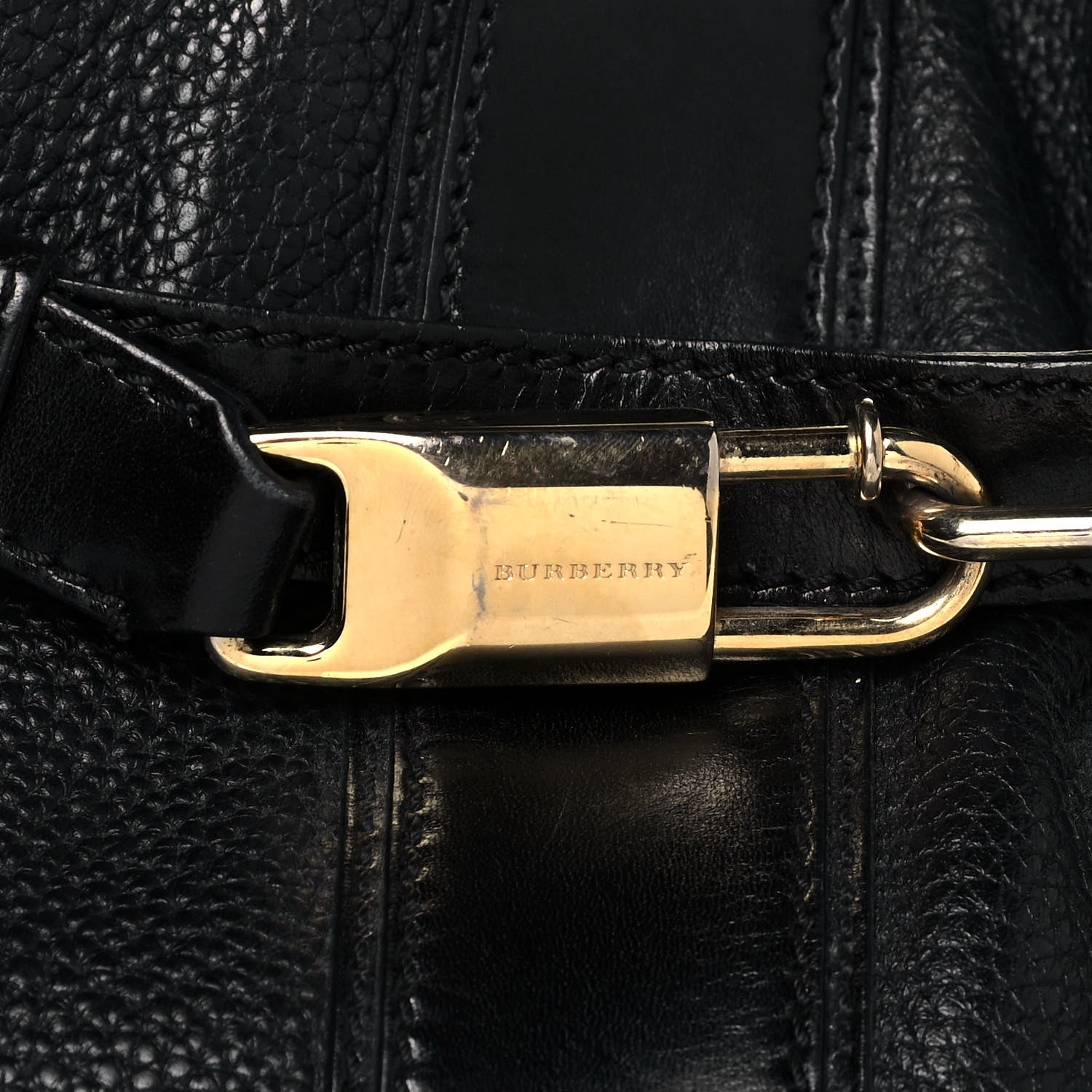 Burberry Grainy Calfskin Willenmore Hobo Black 12 of 13