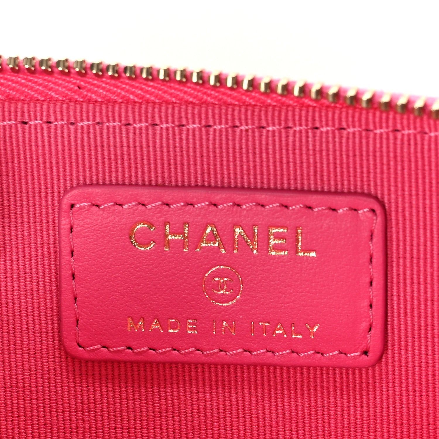 Chanel Caviar Quilted Zipped Key Holder Case Pink 6 of 10