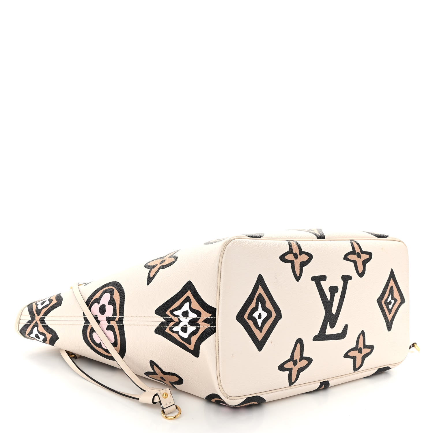 Louis Vuitton Monogram Giant Wild at Heart Neverfull MM Creme 5 of 11