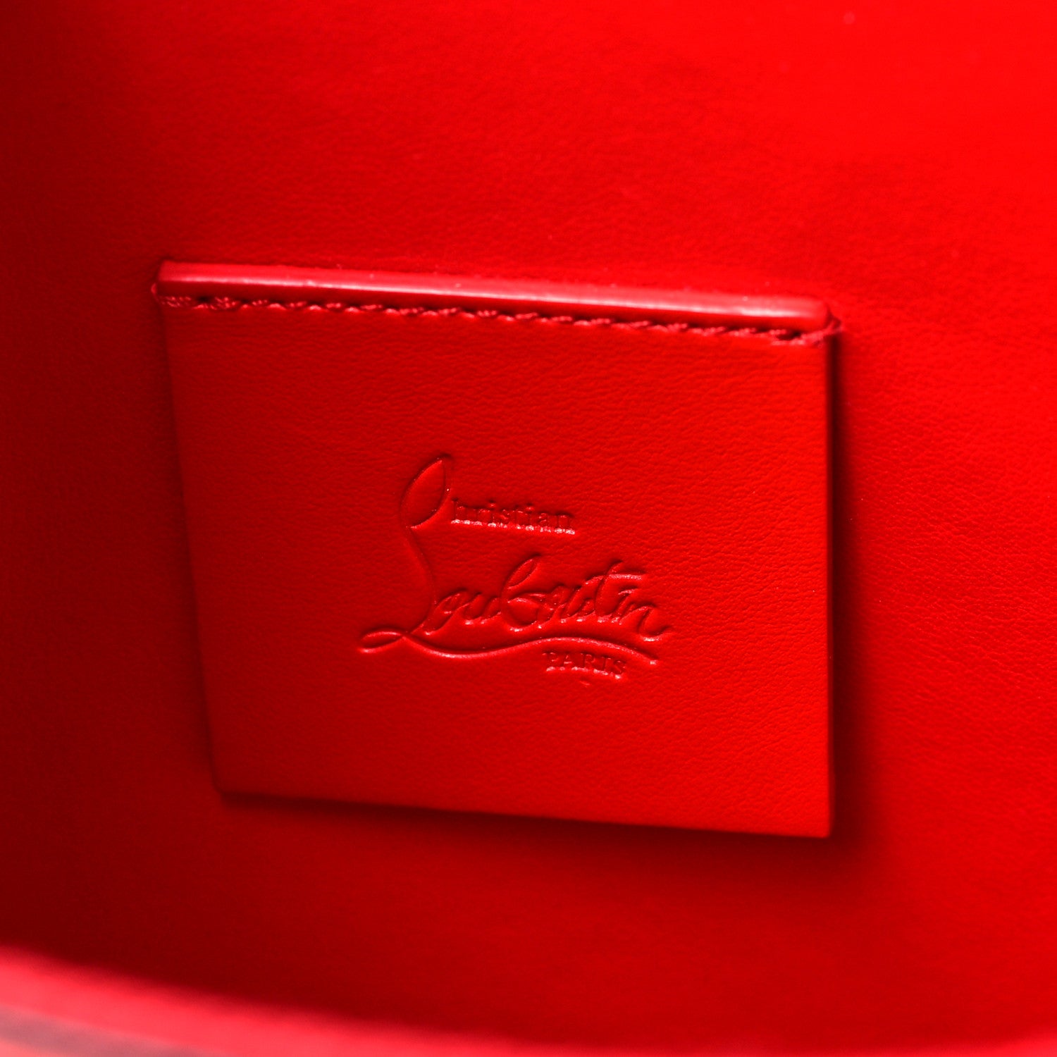 Christian Louboutin PVC Skypouch Crossbody Clutch Kraft Latte 6 of 11