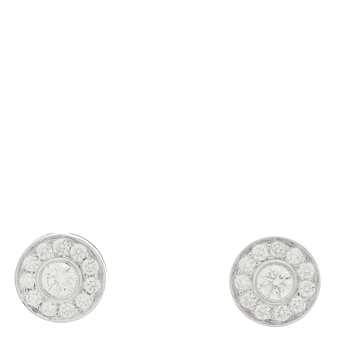 Platinum Diamond .53ctw Large Circlet Earrings