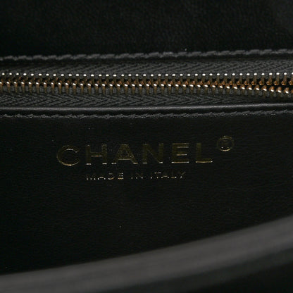 Chanel Lambskin Quilted Small Trendy CC Chain Dual Handle Flap Bag Black 6 of 10
