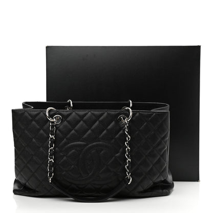 Chanel Caviar Quilted XL Grand Shopping Tote GST Black 11 of 11