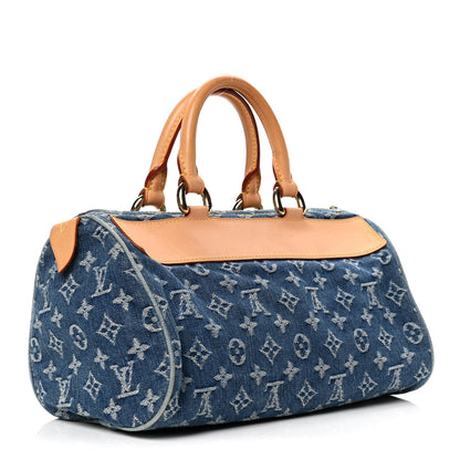 Louis Vuitton Monogram Denim Neo Speedy Blue 2 of 7