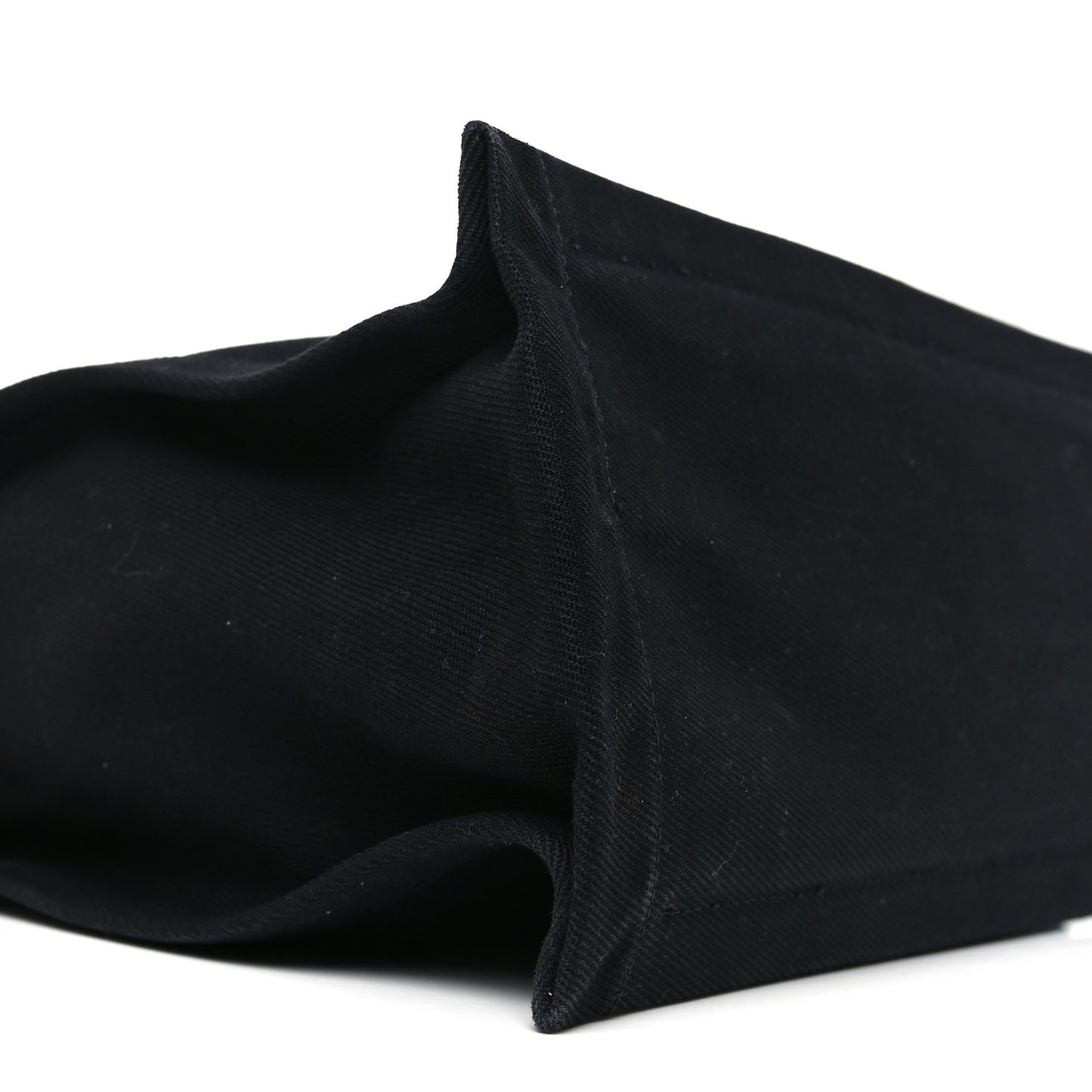 Linen Calfskin Rive Gauche North South Tote Black