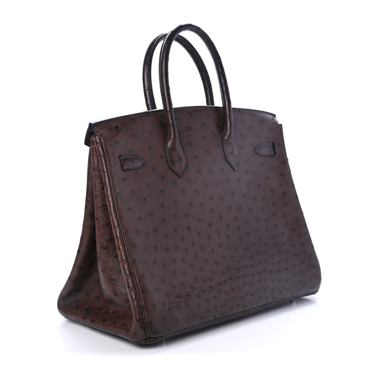 Ostrich Birkin 35 Chocolate
