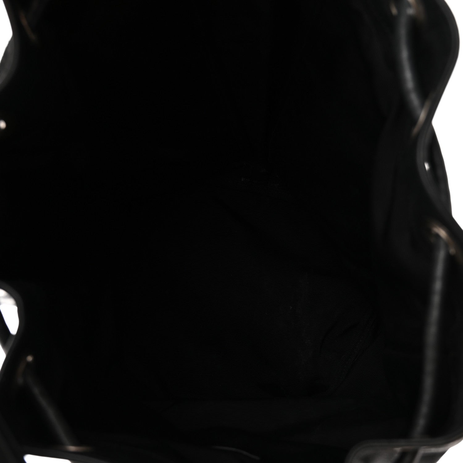 Saint Laurent Calfskin Medium Rider Bucket Bag Black 5 of 9