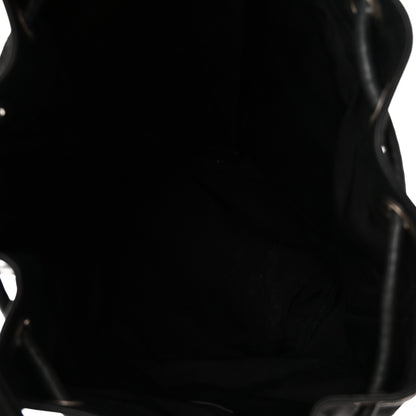 Saint Laurent Calfskin Medium Rider Bucket Bag Black 5 of 9