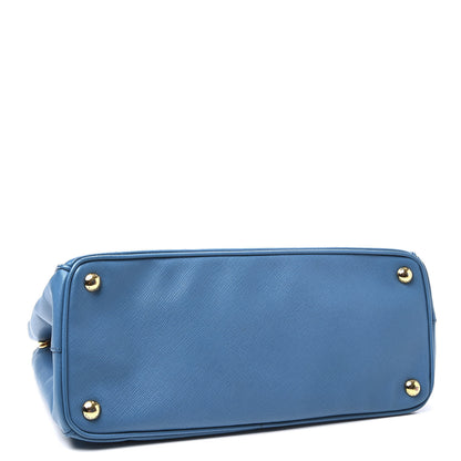 Prada Saffiano Small Galleria Double Zip Tote Cobalto 3 of 11