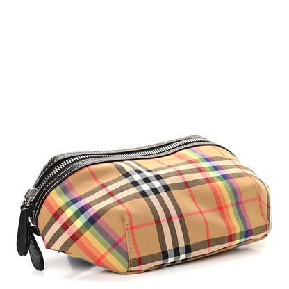 Burberry Nylon Vintage Check Rainbow Medium Sonny Belt Bag Antique Yellow 4 of 9