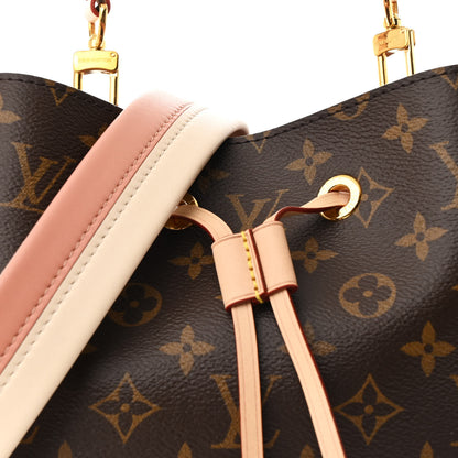 Louis Vuitton Monogram Braided Neonoe MM Peach Cream 9 of 12
