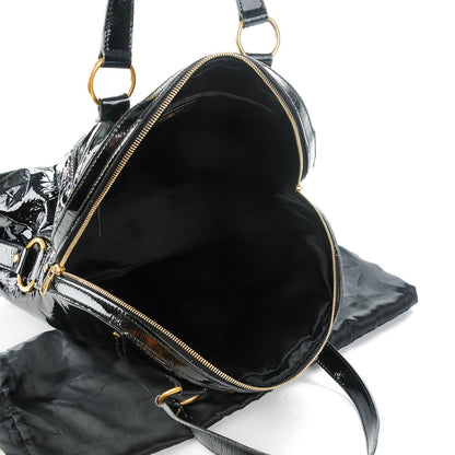 Saint Laurent Patent Croc Oversized Muse Black 7 of 7