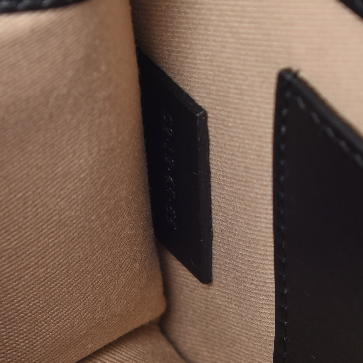 Calfskin Suede C Clutch With Chain Black