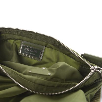 Prada Tessuto Nylon Flat Messenger Militare 8 of 9
