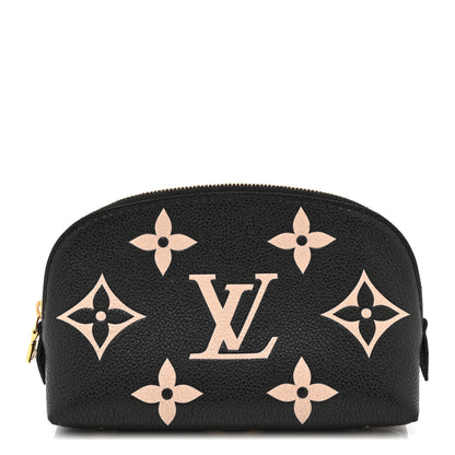Louis Vuitton Empreinte Monogram Giant Cosmetic Pouch Black Beige 1 of 9