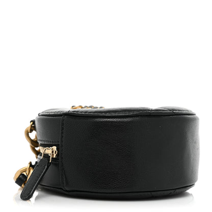 Chanel Lambskin Quilted Chanel 19 Round Clutch With Chain Black 4 of 11