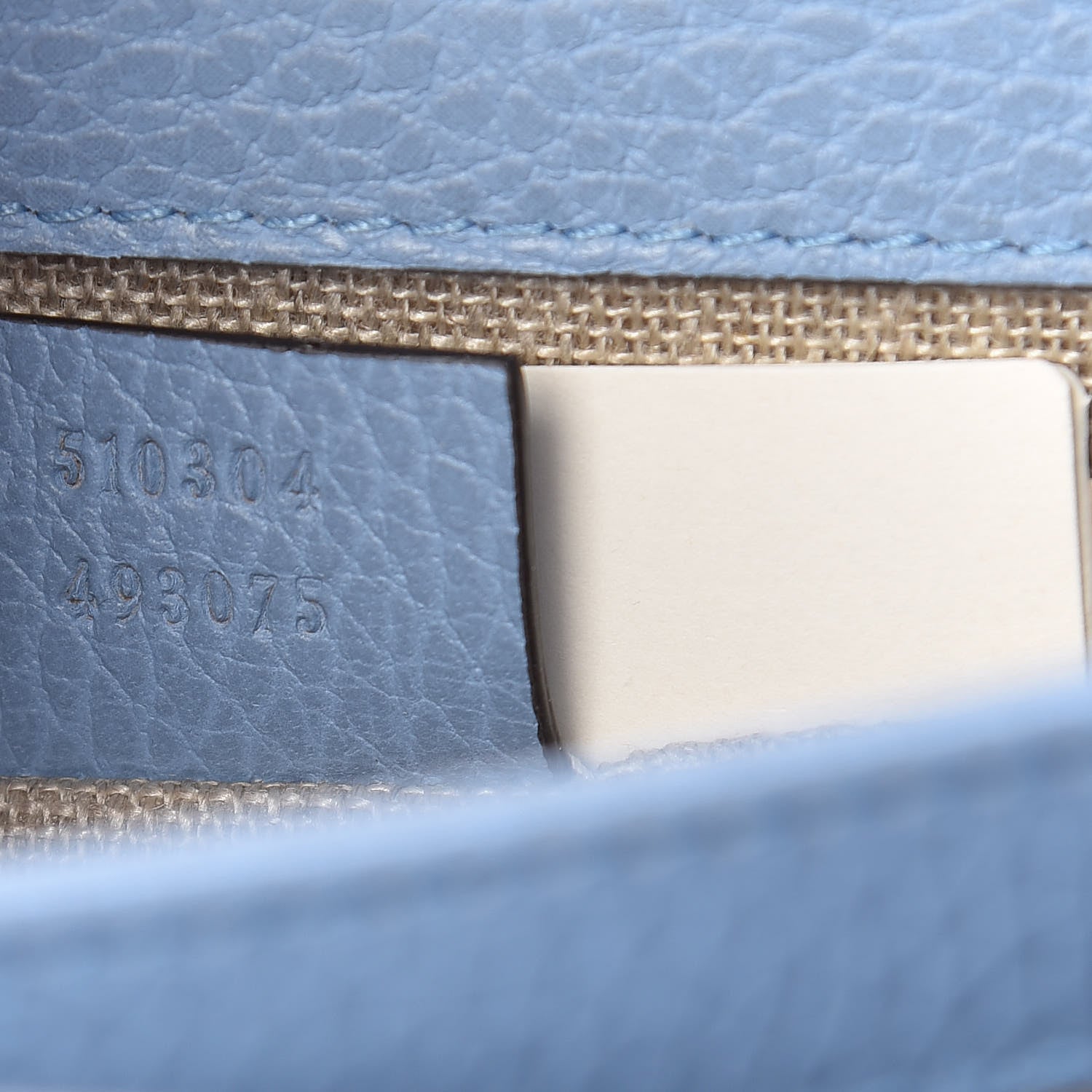Gucci Dollar Calfskin Small Interlocking G Shoulder Bag Mineral Blue 7 of 11