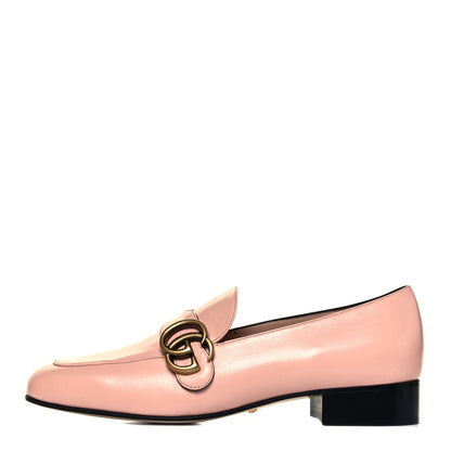Gucci Malaga Kid Womens GG Marmont Loafers 37.5 Perfect Pink 1 of 7