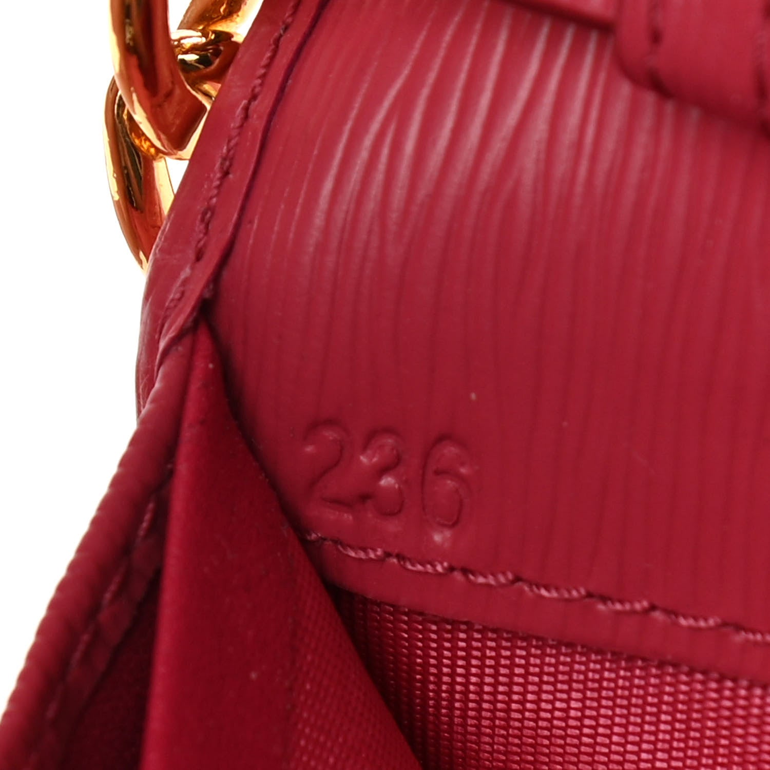 Prada Vitello Move Metal Oro Chain Wallet Peonia 7 of 11