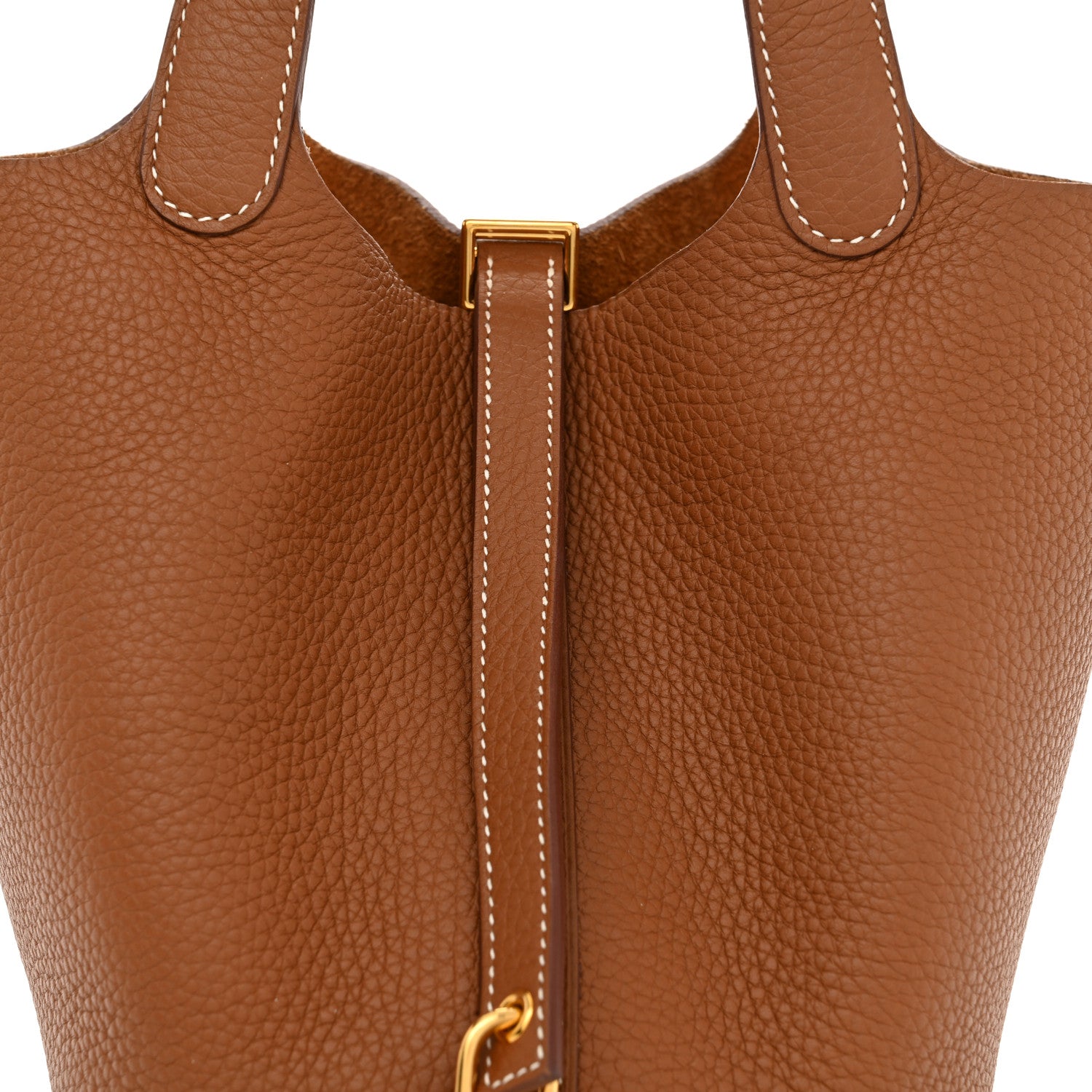 Hermes Taurillon Clemence Picotin Lock 18 PM Gold 8 of 11