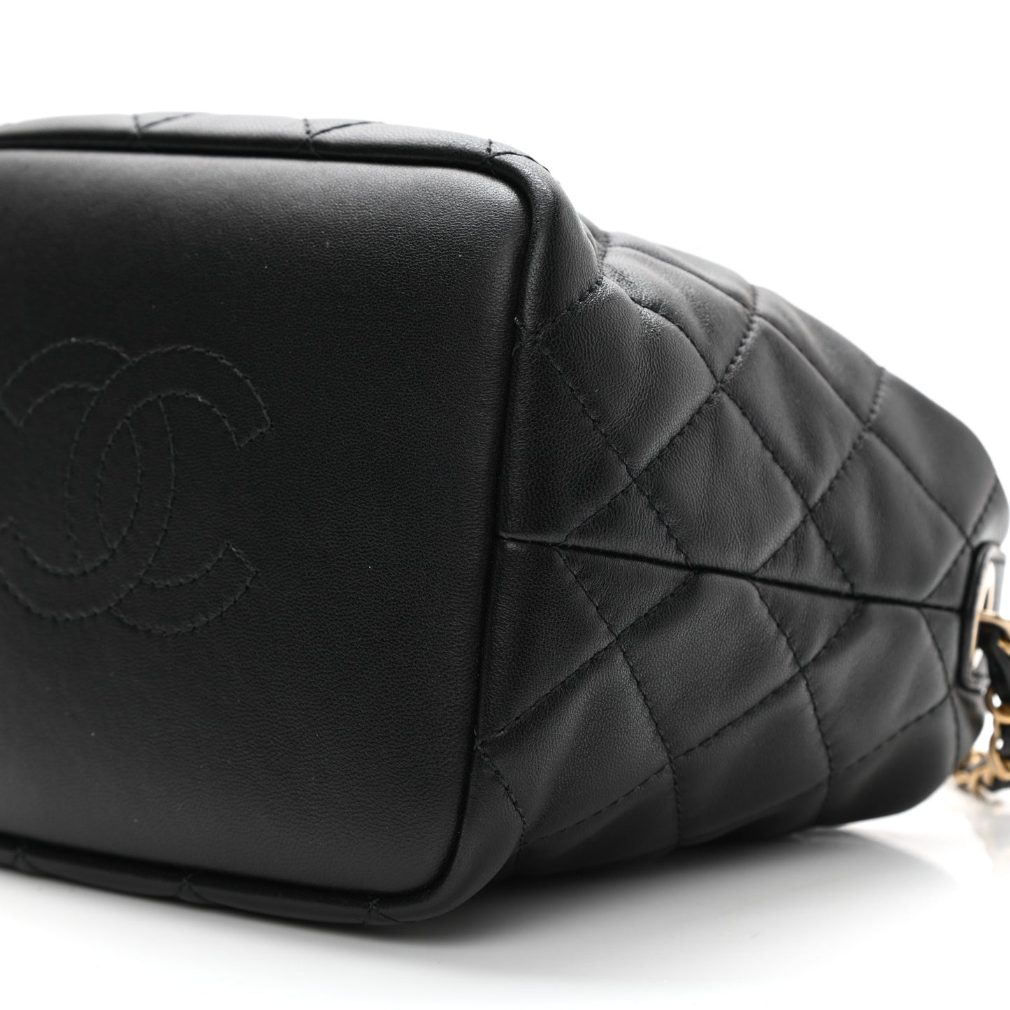 Lambskin Quilted Small Perfect Meeting Hobo Black