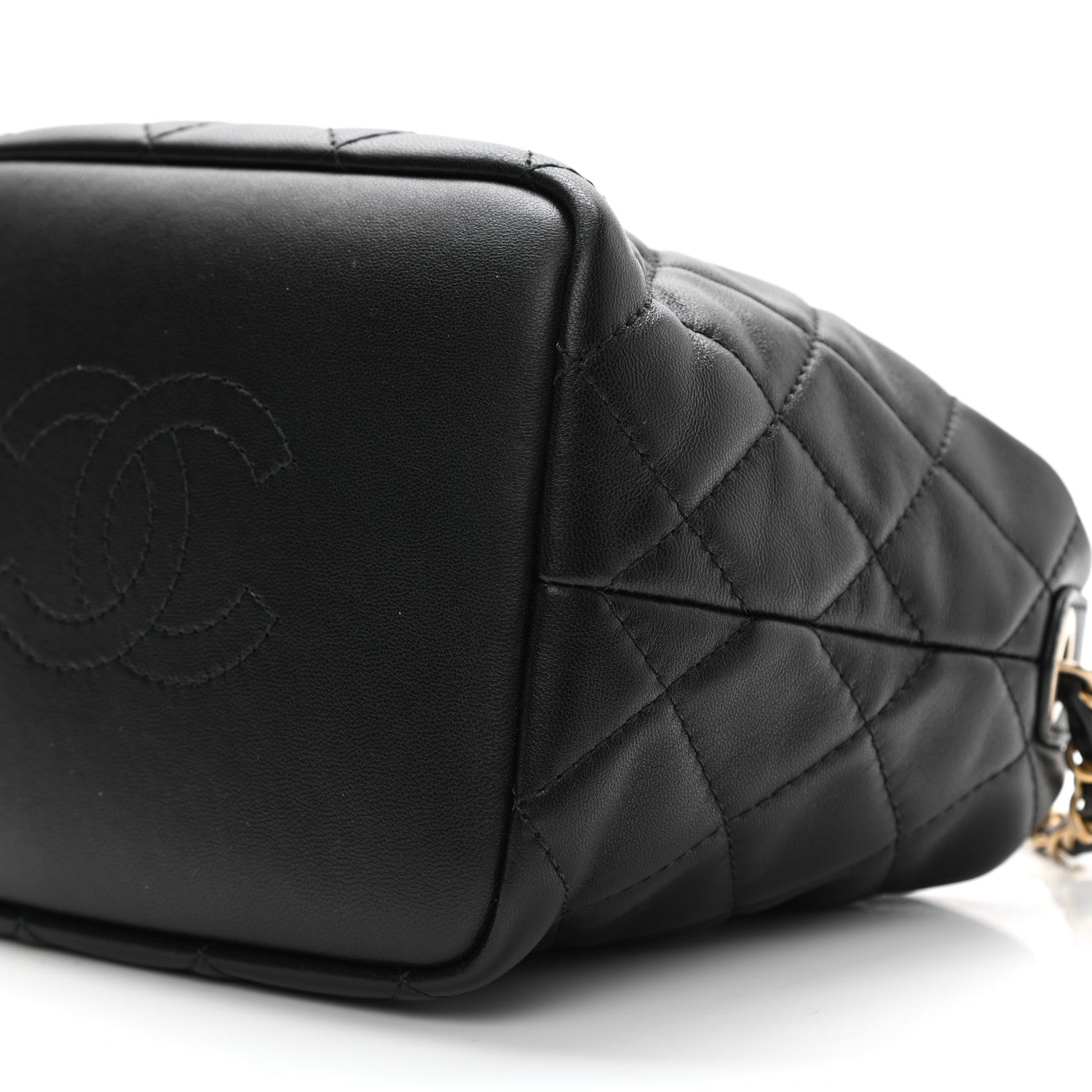 Chanel Lambskin Quilted Small Perfect Meeting Hobo Black 10 of 11