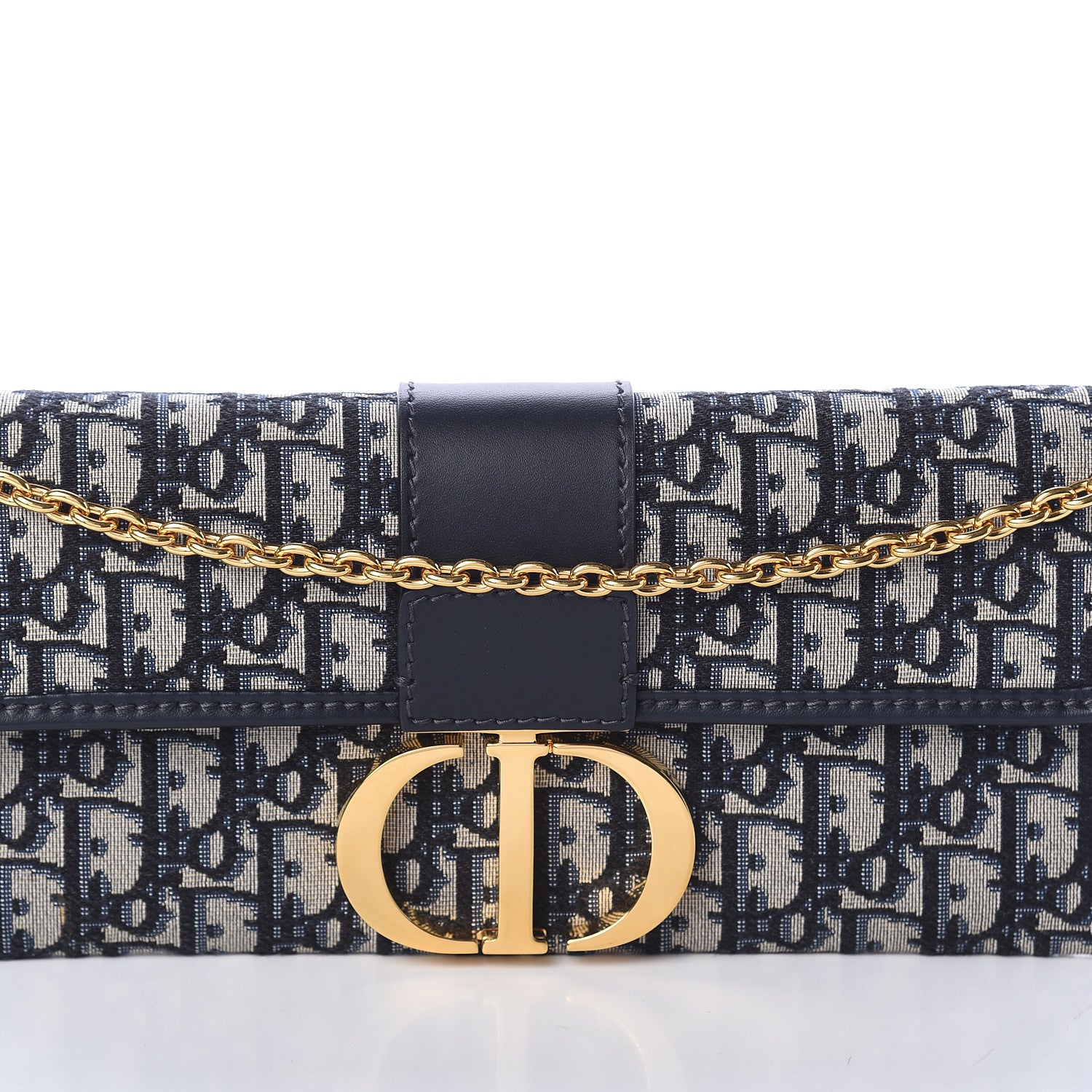 Christian Dior Oblique 30 Montaigne Chain Pouch Blue 6 of 8