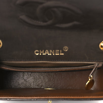 Chanel Lambskin Quilted Mini Square Flap Bag Dark Brown 5 of 12