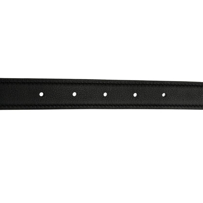 Hermes Swift Epsom 24mm Mini Constance H Belt 75 Black Etoupe 5 of 9
