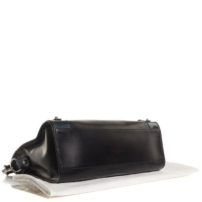 Balenciaga Smooth Calfskin Metallic Patent Giant 12 Silver Hardware City Black Gris 4 of 10