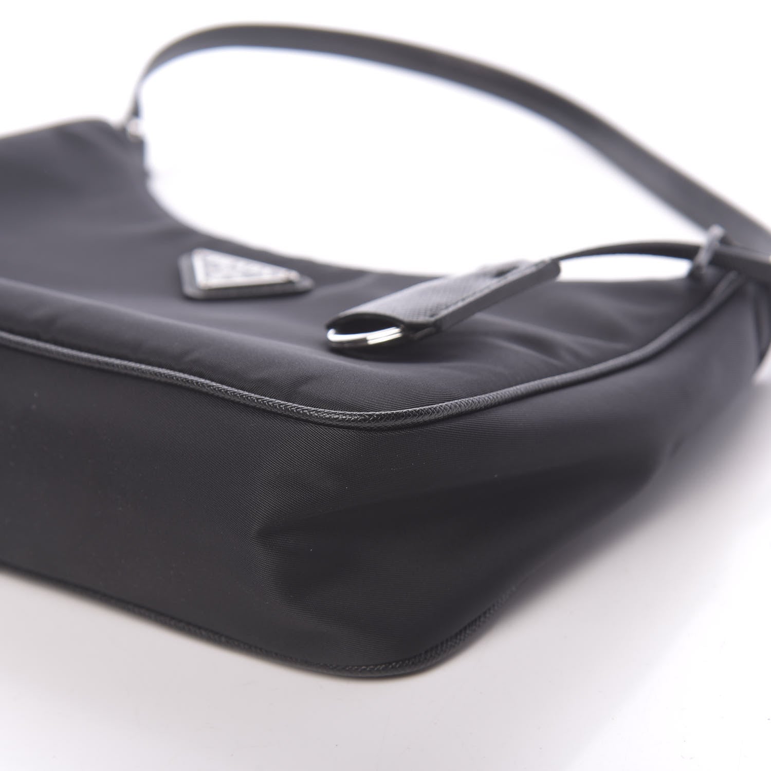 Prada Tessuto Nylon Mini Re-Edition 2000 Bag Black 9 of 10