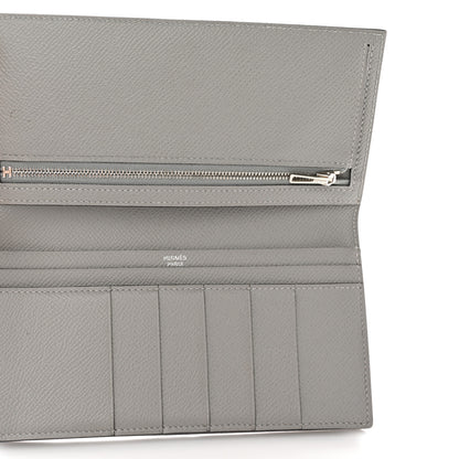 Hermes Epsom Bearn Gusset Wallet Gris Mouette 6 of 10